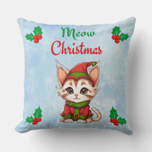 Coussin Meow Christmas