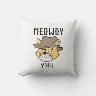 Coussin Meowdy Y’all