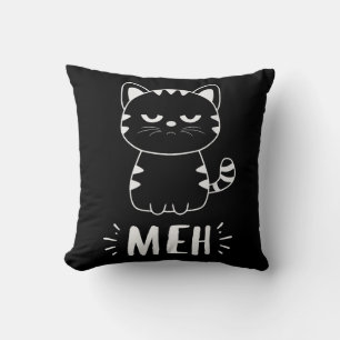 Coussin Meowy Amoureux de les chats Filles Meh Chat - Drôl