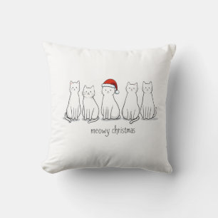Coussin Meowy Catmas Chat Noël Mignon Chatons Chats Père N
