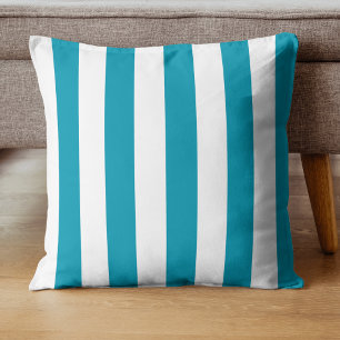 Coussin Mer Classique vintage ​ ​ Bandes Vertes & Blanches