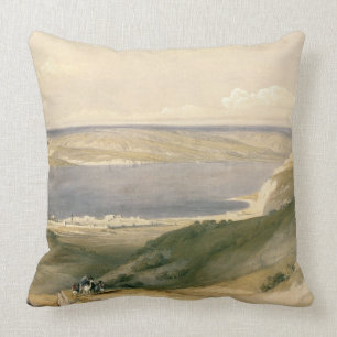 Coussin Mer de la Galilée ou du Genezareth, regardant ver