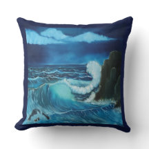 "Mer de puissance" Jetez l'oreiller design.