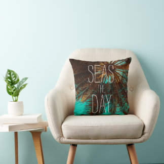 Coussin Mer Le Jour Plage Palmiers