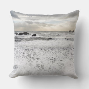 Coussin Mer océanique pâle en mousse, Islande