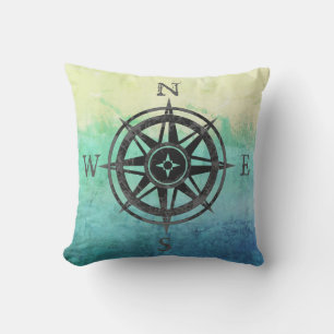 Coussin Mer Ombre turquoise