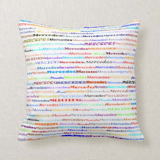 Coussin Mercedes Texte Design II Jeu d'oreiller