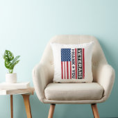 Coussin Merci aux vétérans - Conception vectorielle de dra (Chaise)