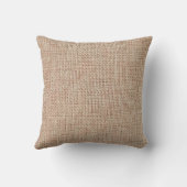 Coussin Merci impression de toile de jute (Verso)
