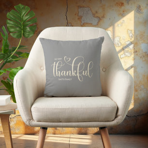 Coussin Merci Personnalisé Gray Automne automne