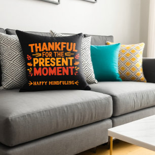 Coussin Merci pour le texte personnalisable actuel