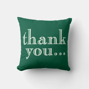 Coussin Merci vert