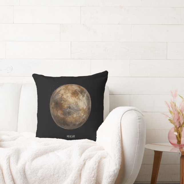 Coussin Mercure : Planète aquarelle (Canapé)