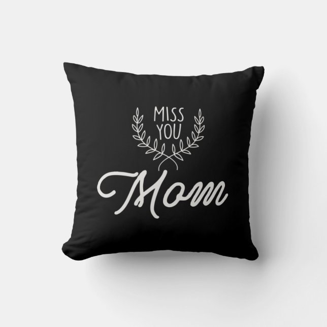 Coussin Mère cadeau Miss You Maman (Recto)