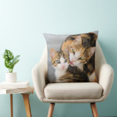 Coussin Mère chat adore chaton mignon (Chaise)