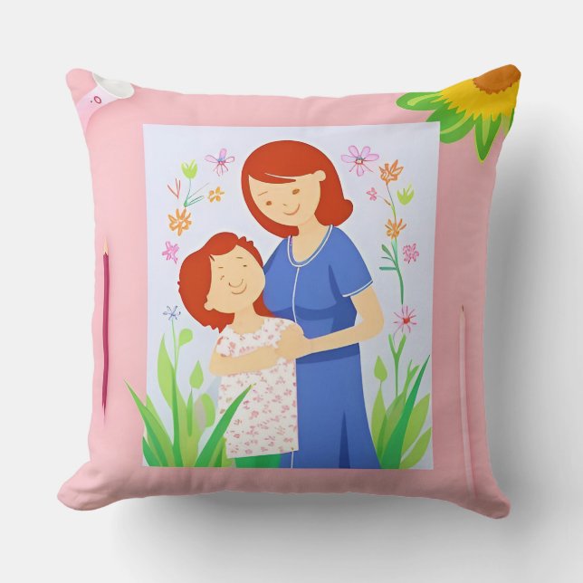 Coussin Mère et enfant (Recto)