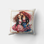 Coussin Mère et fille (Verso)