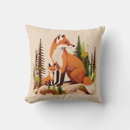 Coussin Mère Fox et kit (Recto)