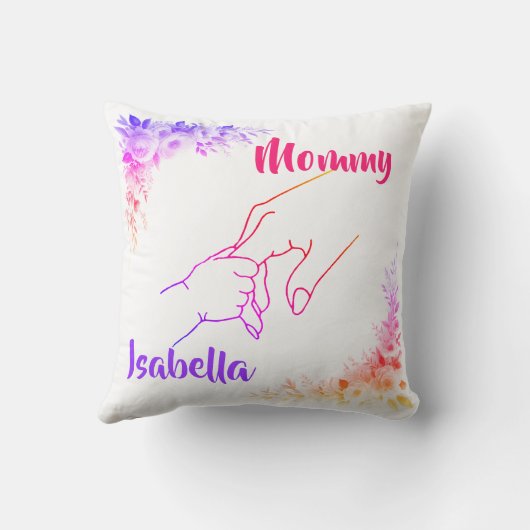 Coussin Mère & Mains enfant (Verso)