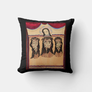 Coussin Mère Marie Jésus Christ Thorn Art de la Couronne P