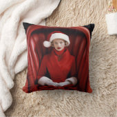 Coussin Mère Noël élégante vintage (Couverture)