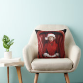 Coussin Mère Noël élégante vintage (Chaise)