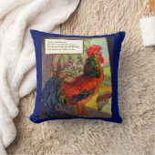 Coussin Mère Oie des années 1920 - coq (Couverture)
