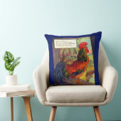 Coussin Mère Oie des années 1920 - coq (Chaise)