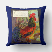 Coussin Mère Oie des années 1920 - coq (Verso)