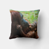 Coussin Mère orang-outan et bébé (Verso)