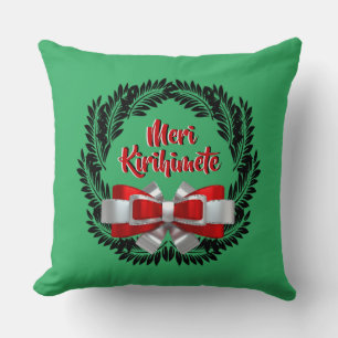 Coussin Meri Kirihimete Maori pour Joyeux Noël