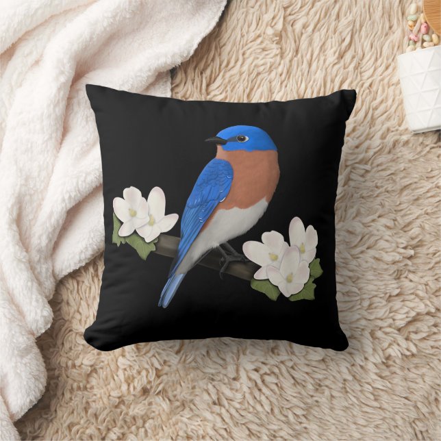 Coussin Merlebleu de l'Est Ornithophile Observateur d'oise (Couverture)