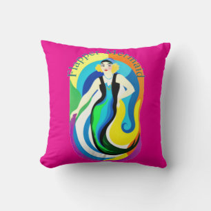 Coussin Mermaid Flapper Colorée Thunder_Cove