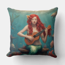 Mermaid jouant l'ukulele