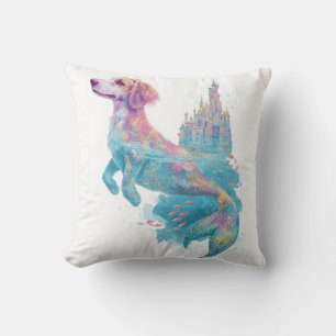 Coussin Mermaid Mutt � Chien de Fantaisie Sous-Marin