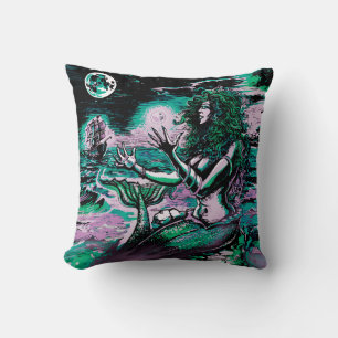 Coussin Mermaid Siren Atlantis Pearl