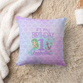 Coussin Mermaid thème 1er Anniversaire Jeu d'Oreiller (Couverture)