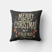 Coussin Merry Christmas, my Friend (Verso)