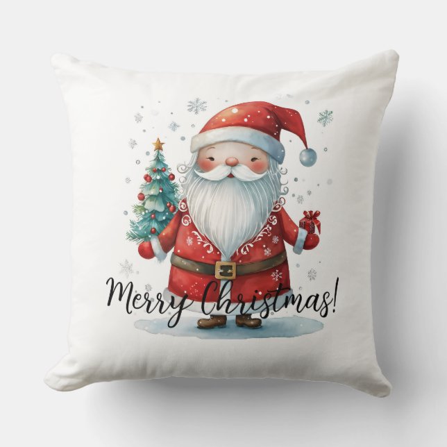 Coussin Merry Christmas Santa Claus (Recto)