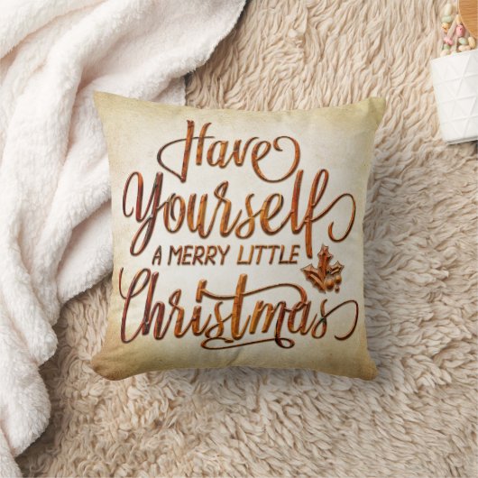 Coussin Merry Christmas Typography 01 (Couverture)