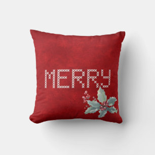 Coussin Merry Cross Stitch et Berries
