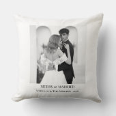 Coussin Merry & Married - Personalized Newlywed Christmas (Recto)