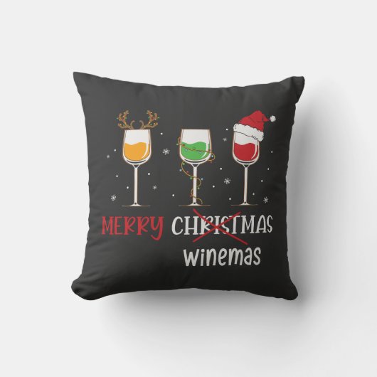 Coussin Merry Winemas (Recto)