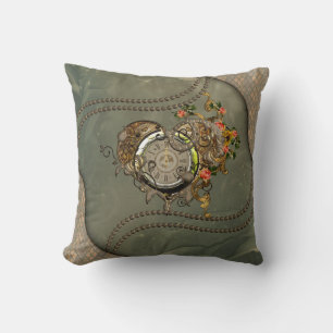 Coussin Merveilleuse horloge vapeur