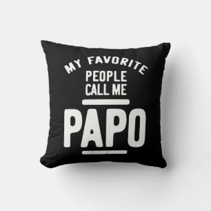 Coussin Mes Gens Préférés M'Appelent Papo   Cadeau Père