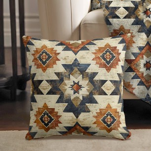 Coussin Mesa aztèque peint