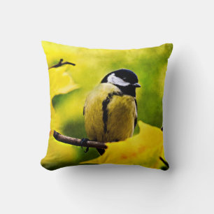 Coussin Mésange - Vêtue à la saison