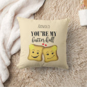 Coussin Message Amour Tu Es Ma Meilleure Moitié Fun Foodie (Couverture)
