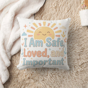 Coussin Message de réconfort au coucher pour les petits rê