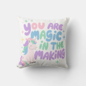 Coussin Message Encourageant de Rêve Magique pour les Enfa (Recto)